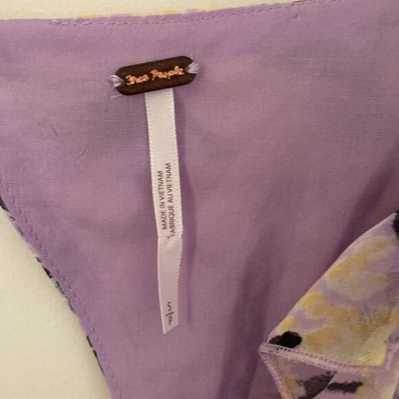 NWT Free People Mabel Printed Blouse - Picture 7 of 15